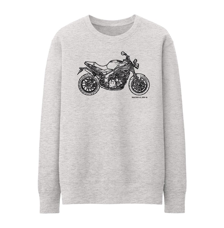 JL Illustration For A Triumph Speed Triple Motorbike Fan Jumper