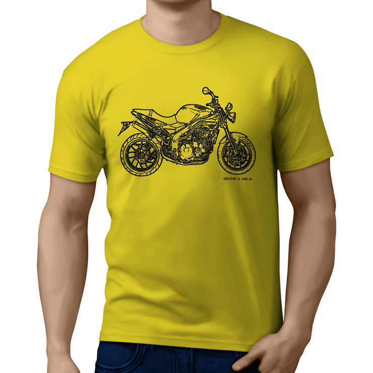 JL Illustration For A Triumph Speed Triple Motorbike Fan T-shirt