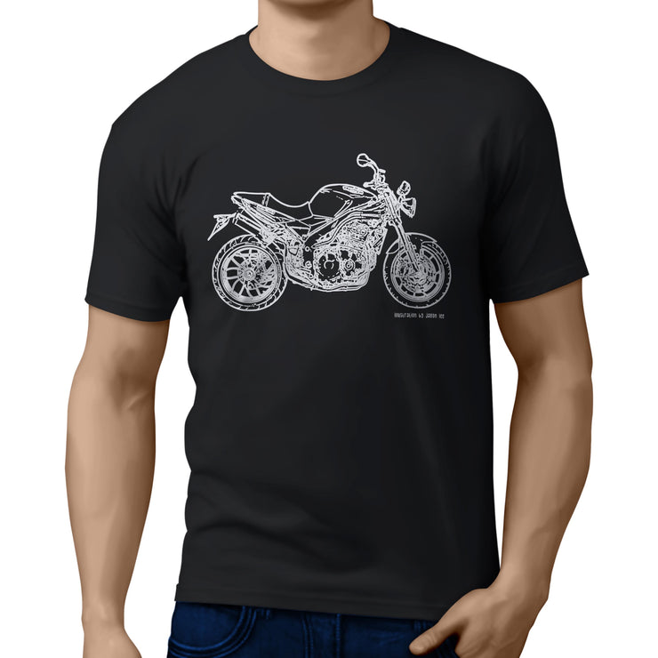 JL Illustration For A Triumph Speed Triple Motorbike Fan T-shirt