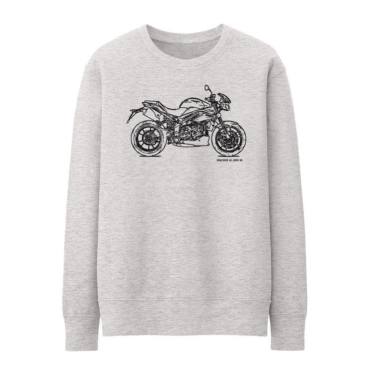 JL Illustration For A Triumph Speed Triple 2015 Motorbike Fan Jumper