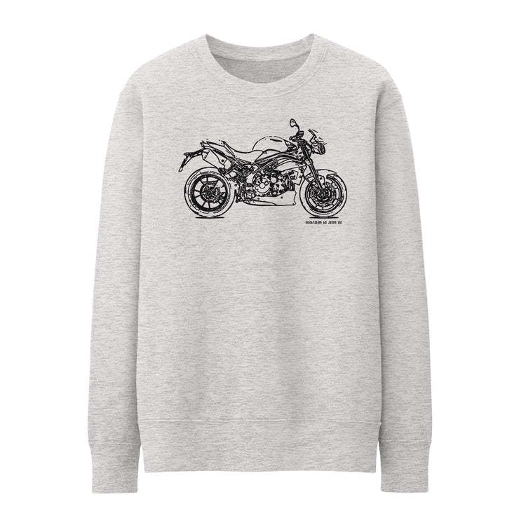 JL Illustration For A Triumph Speed Triple R Motorbike Fan Jumper