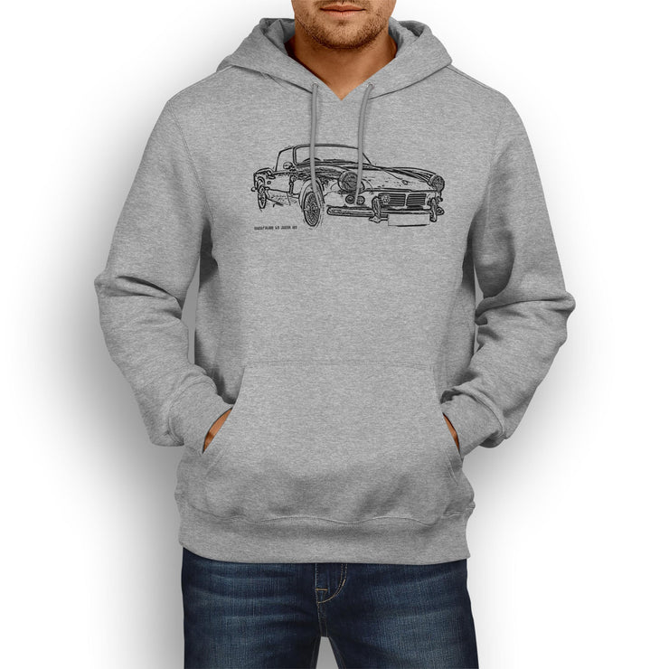 JL Illustration For A Triumph Spitfire Mk2 1965 Motorcar Fan Hoodie