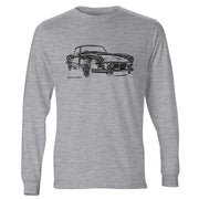 JL Illustration For A Triumph Spitfire Mk2 1965 Motorcar Fan LS-Tshirt