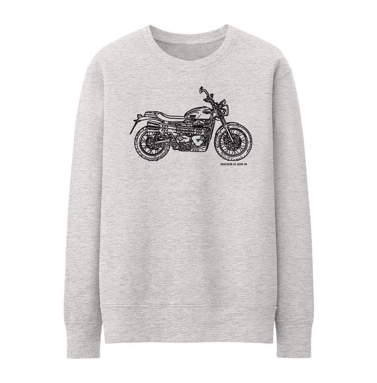 JL Art Jumper aimed at fans of Triumph Street Scrambler Motorbike