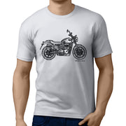 JL Art Tee aimed at fans of Triumph Street Scrambler Motorbike