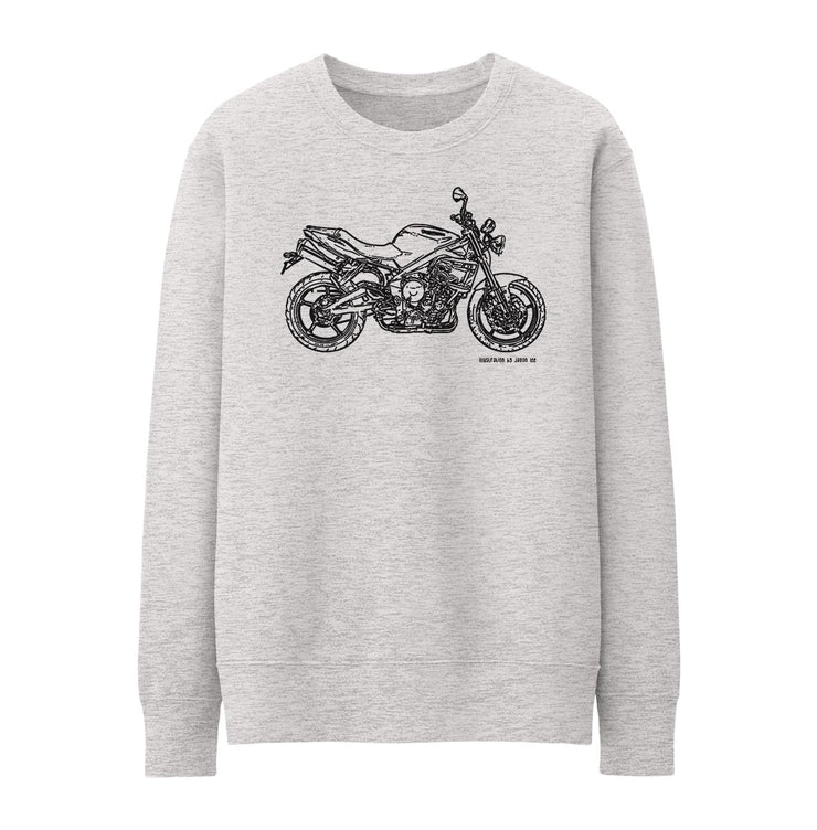 JL Illustration For A Triumph Street Triple 2009 Motorbike Fan Jumper