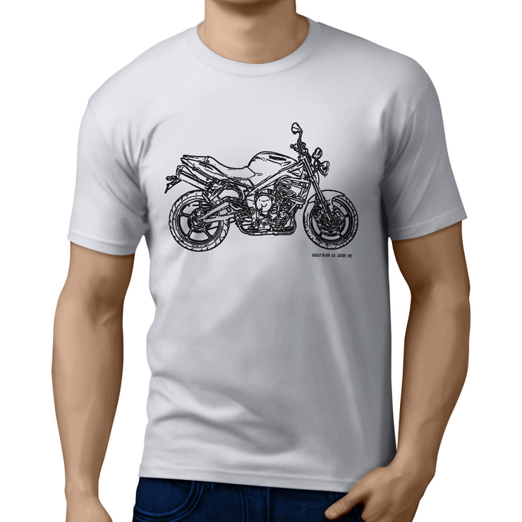 JL Illustration For A Triumph Street Triple 2009 Motorbike Fan T-shirt