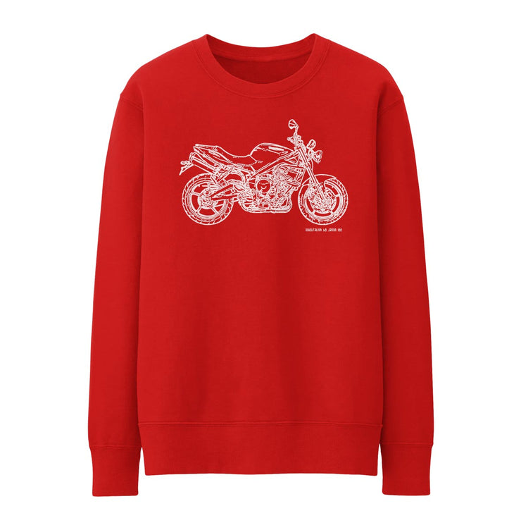 JL Illustration For A Triumph Street Triple 2009 Motorbike Fan Jumper