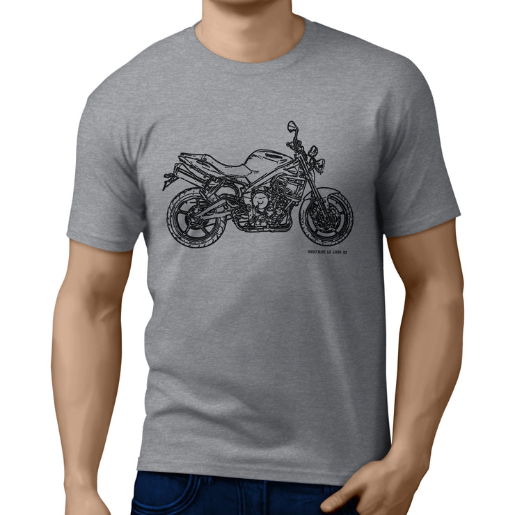 JL Illustration For A Triumph Street Triple 2009 Motorbike Fan T-shirt