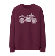 JL Illustration For A Triumph Street Triple 2016 Motorbike Fan Jumper