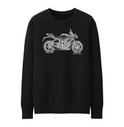 JL Illustration For A Triumph Street Triple 2016 Motorbike Fan Jumper