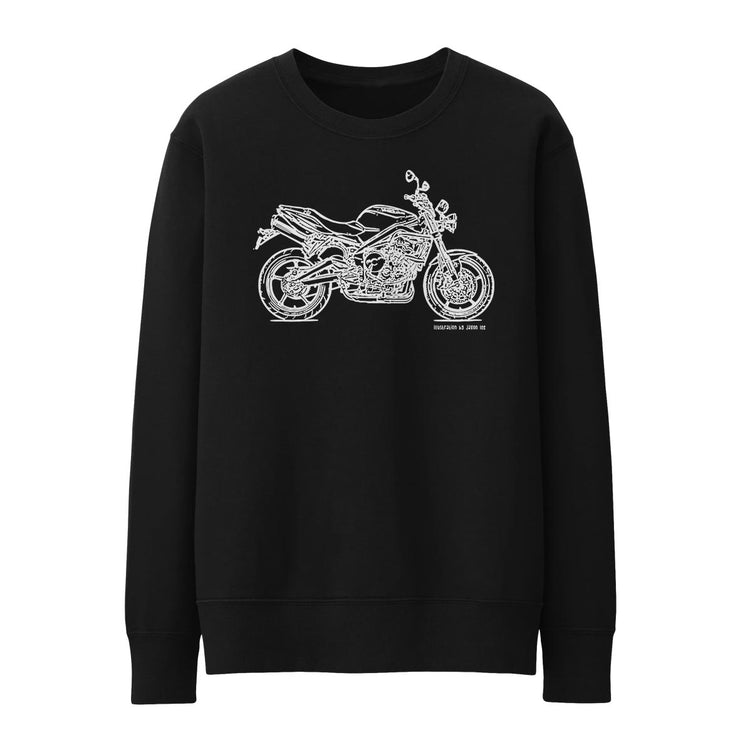 JL Illustration For A Triumph Street Triple R 2011 Motorbike Fan Jumper