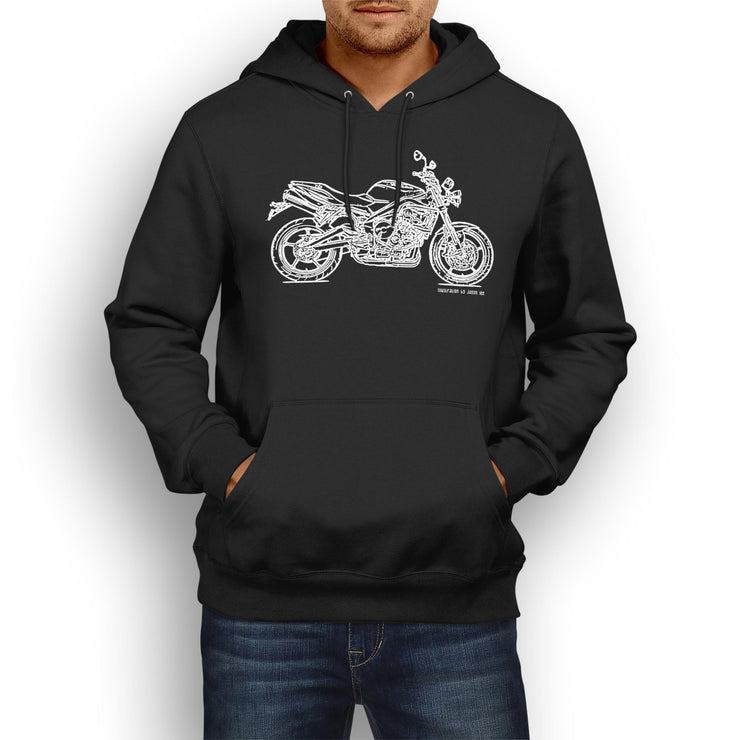 JL Illustration For A Triumph Street Triple R 2011 Motorbike Fan Hoodie