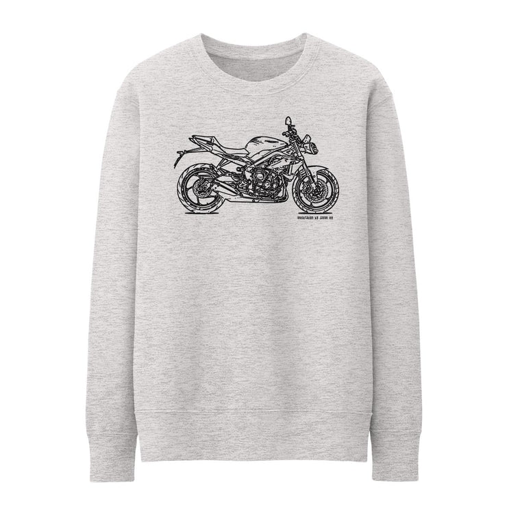 JL Illustration For A Triumph Street Triple R 2016 Motorbike Fan Jumper