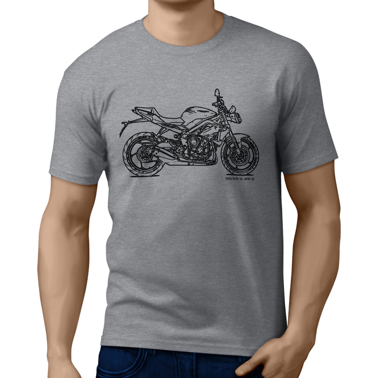 JL Illustration For A Triumph Street Triple R 2016 Motorbike Fan T-shirt