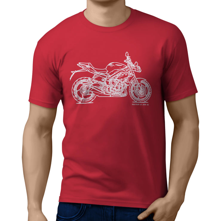 JL Illustration For A Triumph Street Triple R 2016 Motorbike Fan T-shirt