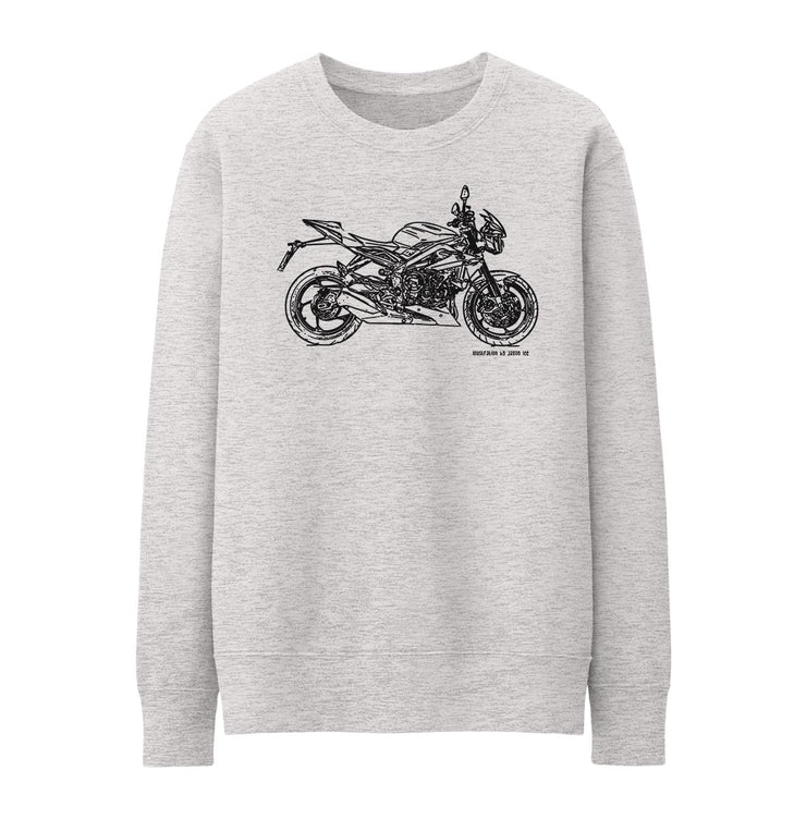 JL Illustration For A Triumph Street Triple Rx SE Motorbike Fan Jumper