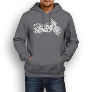 JL Illustration For A Triumph Street Twin Motorbike Fan Hoodie