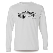 JL Illustration For A Triumph TR3 B 1962 Motorcar Fan LS-Tshirt