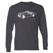 JL Illustration For A Triumph TR3 B 1962 Motorcar Fan LS-Tshirt