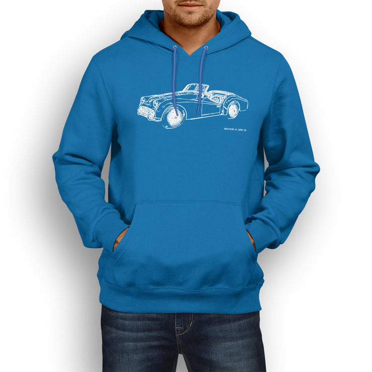 JL Illustration For A Triumph TR3 B 1962 Motorcar Fan Hoodie