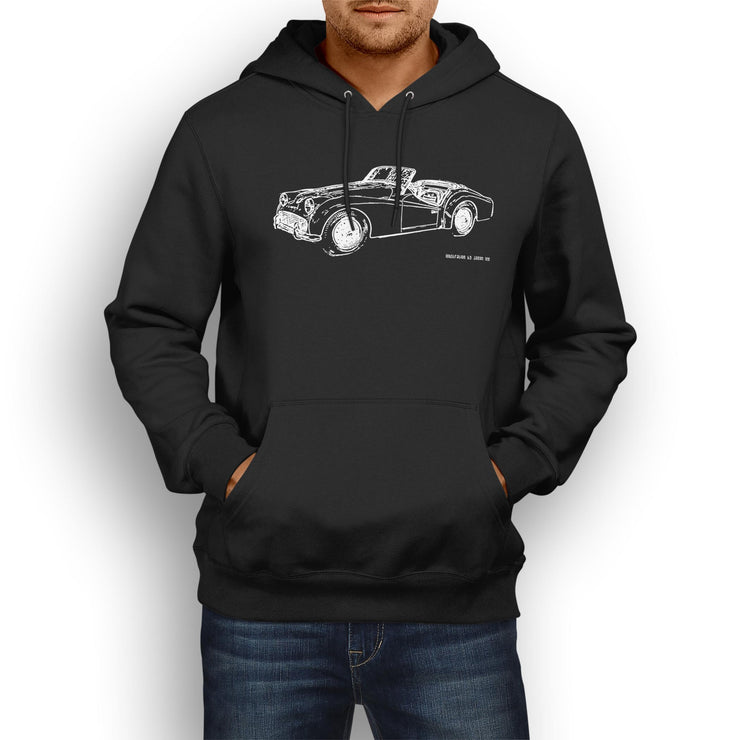 JL Illustration For A Triumph TR3 B 1962 Motorcar Fan Hoodie