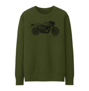 JL Illustration For A Triumph Thruxton 1200 Motorbike Fan Jumper