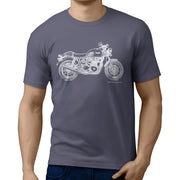 JL Art Tee aimed at fans of Triumph Thruxton Ace Motorbike