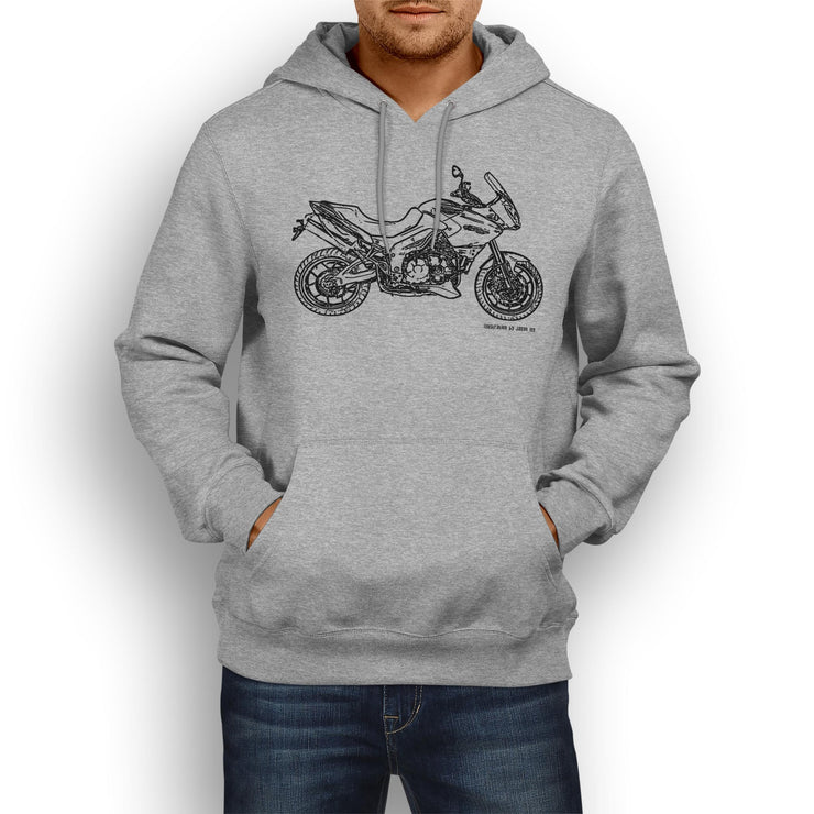 JL Illustration For A Triumph Tiger Motorbike Fan Hoodie