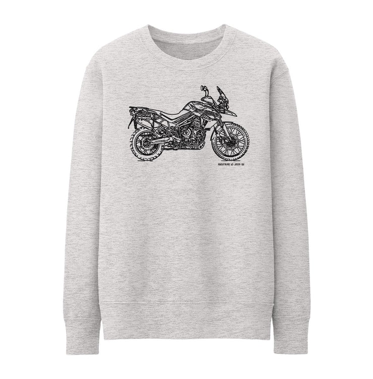 JL Illustration For A Triumph Tiger 800 XCA Motorbike Fan Jumper