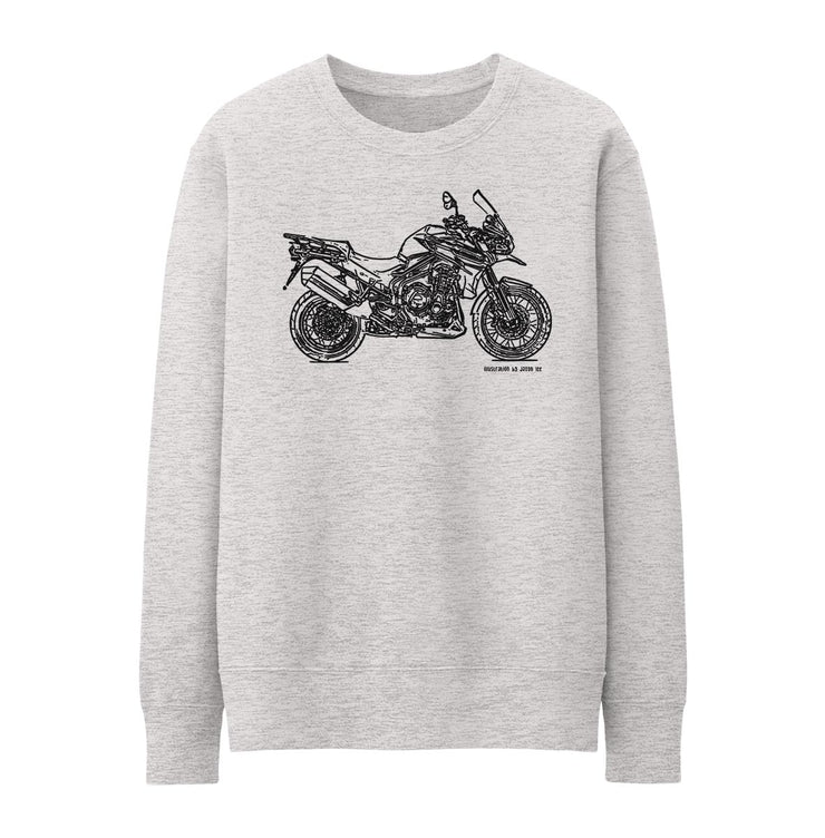 JL Art Jumper aimed at fans of Triumph Tiger Explorer Spoked Wheels Motorbike