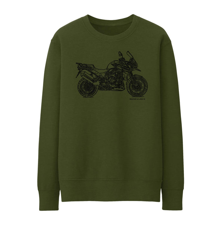 JL Art Jumper aimed at fans of Triumph Tiger Explorer Spoked Wheels Motorbike