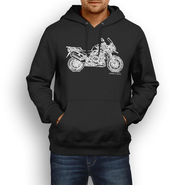 JL Art Hood aimed at fans of Triumph Tiger Explorer Spoked Wheels Motorbike