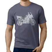 JL Tiger Art Tee aimed at fans of Triumph Explorer Spoked Wheels Motorbike