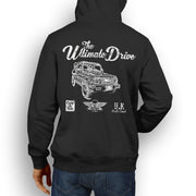 JL Ultimate Illustration For A 1986 Suzuki Samurai Motorcar Fan Hoodie