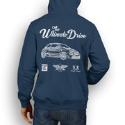 JL Ultimate Illustration For A Abarth 595 Turismo Motorcar Fan Hoodie
