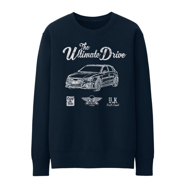 JL Ultimate Illustration For A Audi RS3 Sportback Motorcar Fan Jumper