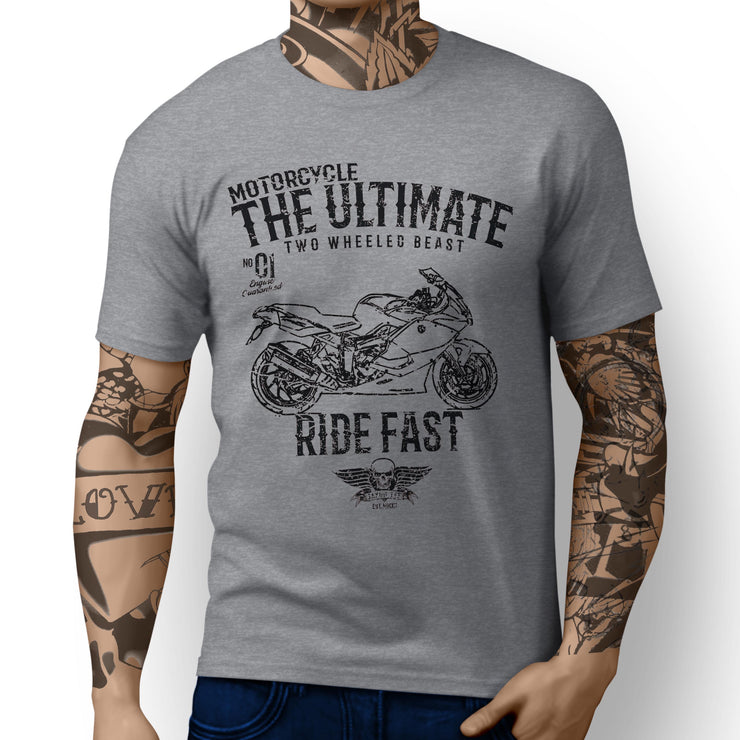 JL Ultimate Illustration For A BMW K1300S Motorbike Fan T-shirt