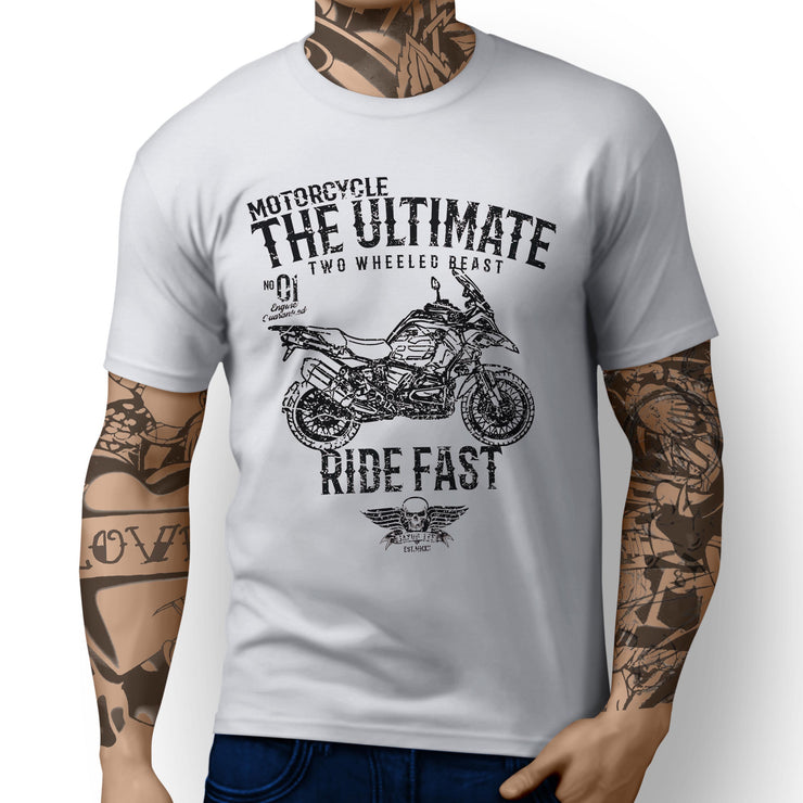 JL Ultimate Illustration For A BMW R1200RS Adventure 2017 Motorbike Fan T-shirt