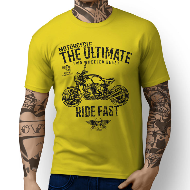 JL Ultimate Illustration For A BMW RNineT 2016 Motorbike Fan  T-shirt