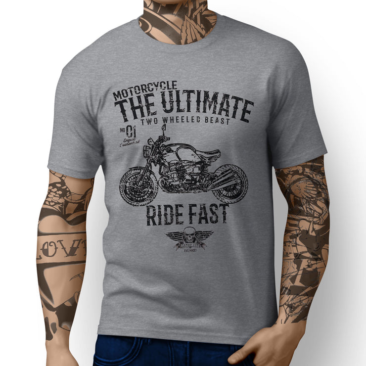 JL Ultimate Illustration For A BMW RNineT 2016 Motorbike Fan  T-shirt