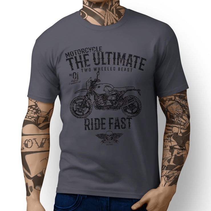 JL* Ultimate Illustration For A BMW RnineT Urban GS 2017 Motorbike Fan T-shirt
