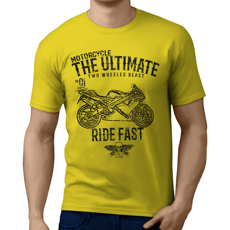 JL Ultimate Illustration For A Cagiva Mito 125 Motorbike Fan T-shirt