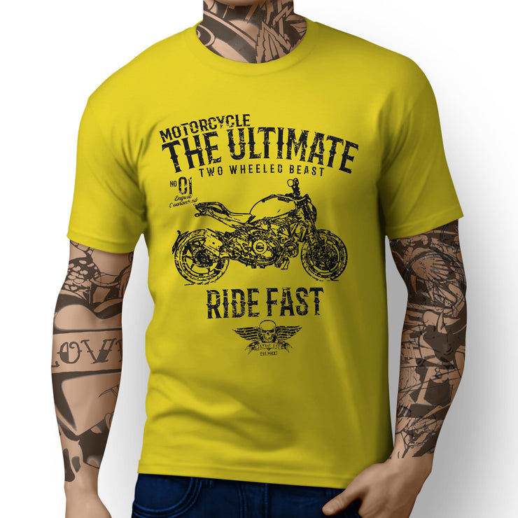 JL Ultimate Illustration For A Ducati Monster 1200S Motorbike Fan T-shirt