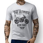 JL Ultimate Illustration For A Ducati Scrambler Full Throttle Motorbike Fan T-sh