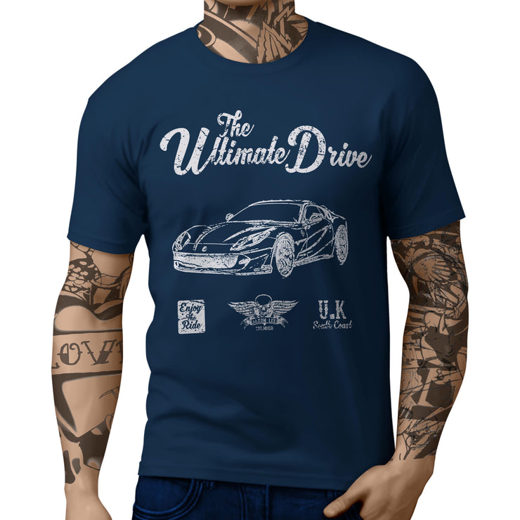 JL Ultimate Illustration For A Ferrari 812 Superfast Motorcar Fan T-shirt