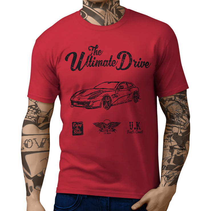 JL Ultimate Illustration For A Ferrari GTC4Lusso T Motorcar Fan T-shirt