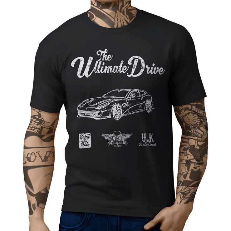 JL Ultimate Illustration For A Ferrari GTC4Lusso T Motorcar Fan T-shirt