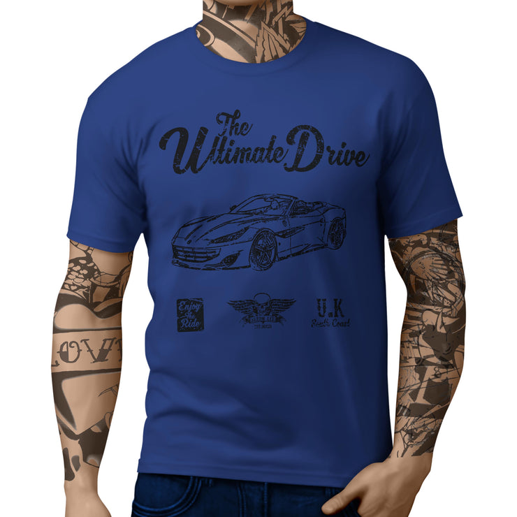 JL Ultimate Illustration For A Ferrari Portofino Motorcar Fan T-shirt