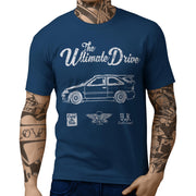 JL Ultimate Illustration For A Ford Escort Cosworth Motorcar Fan T-shirt